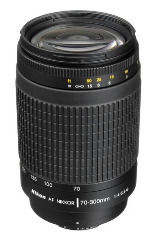 Nikon 70-300mm f/4-5.6G AF Nikkor SLR Camera Lens
