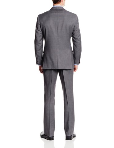 Tommy Hilfiger Men's Nathan Gray Pinstripe Two-Button Trim-Fit Suit
