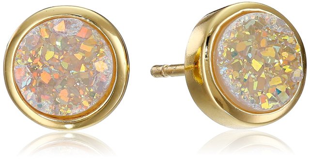 Marcia Moran Tiny Round Druzy Stud Earrings