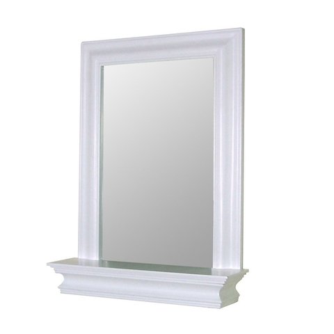 Elegant Home Fashions Stratford Collection Framed Mirror with Shelf