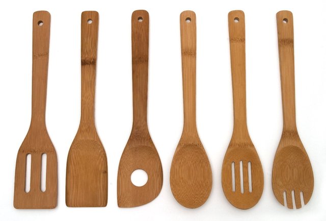 Lipper International 826 Set of 6 Bamboo Kitchen Tools