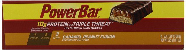PowerBar Protein Triple Threat 10g, Caramel Peanut Fusion
