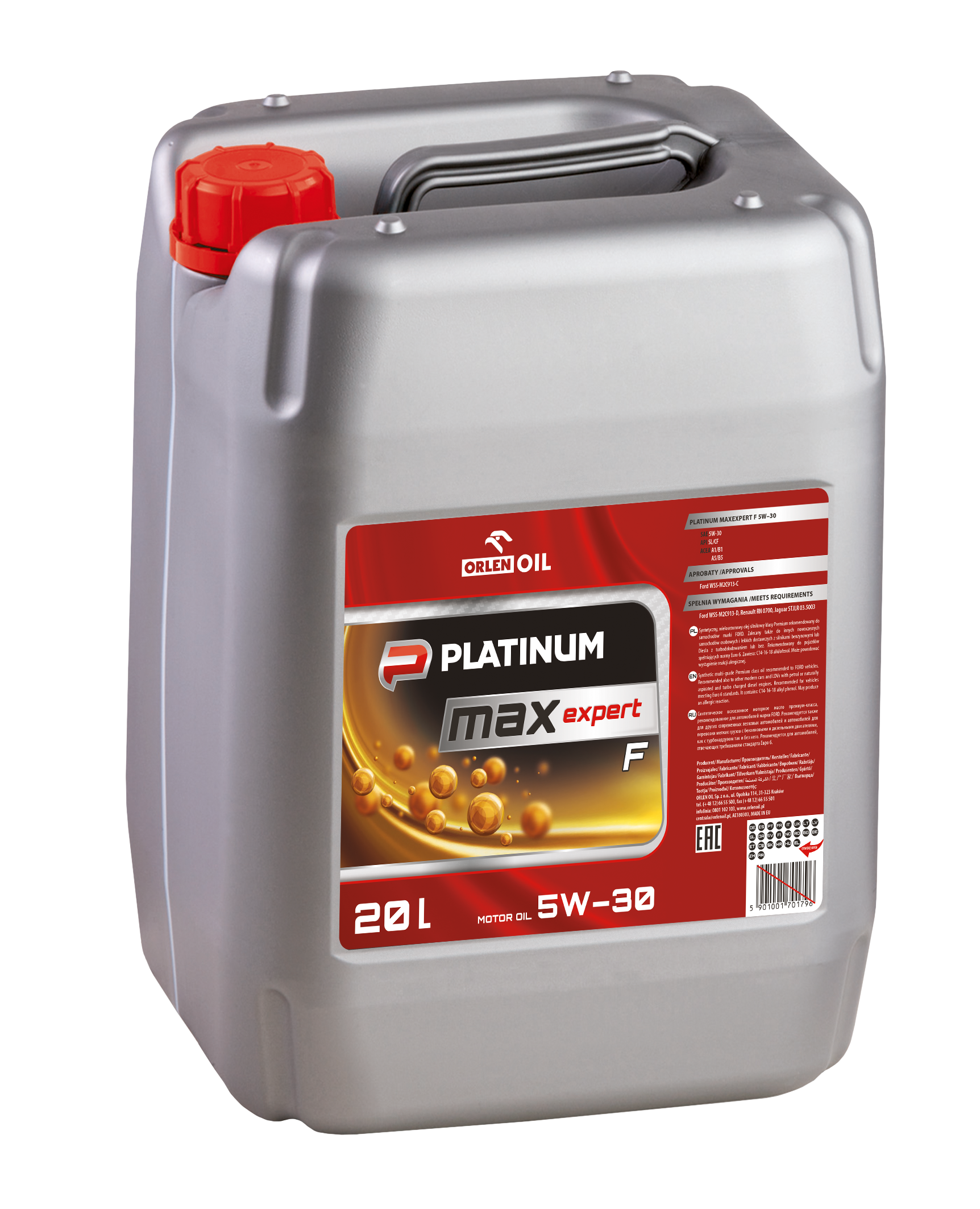 PLATINUM MAXEXPERT F 5W-30 KP20L