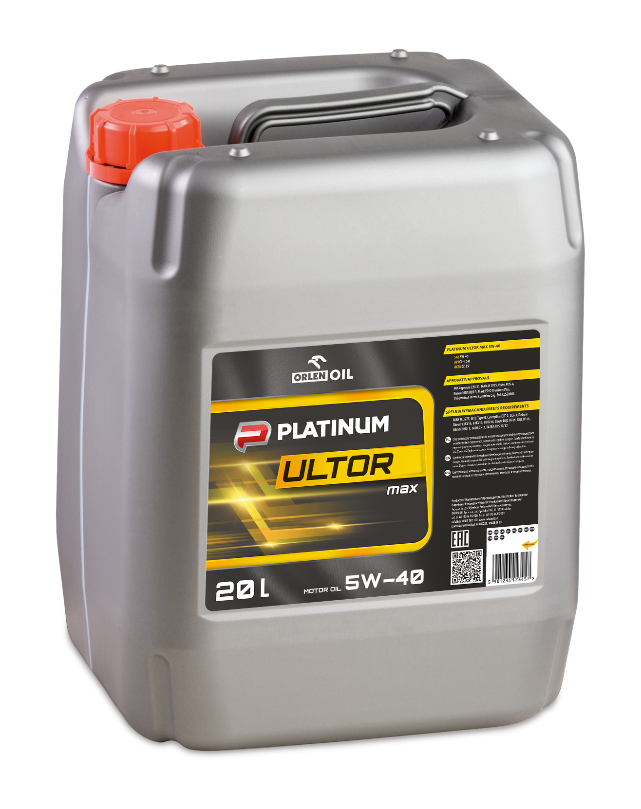 PLATINUM ULTOR MAX 5W-40 KP20L