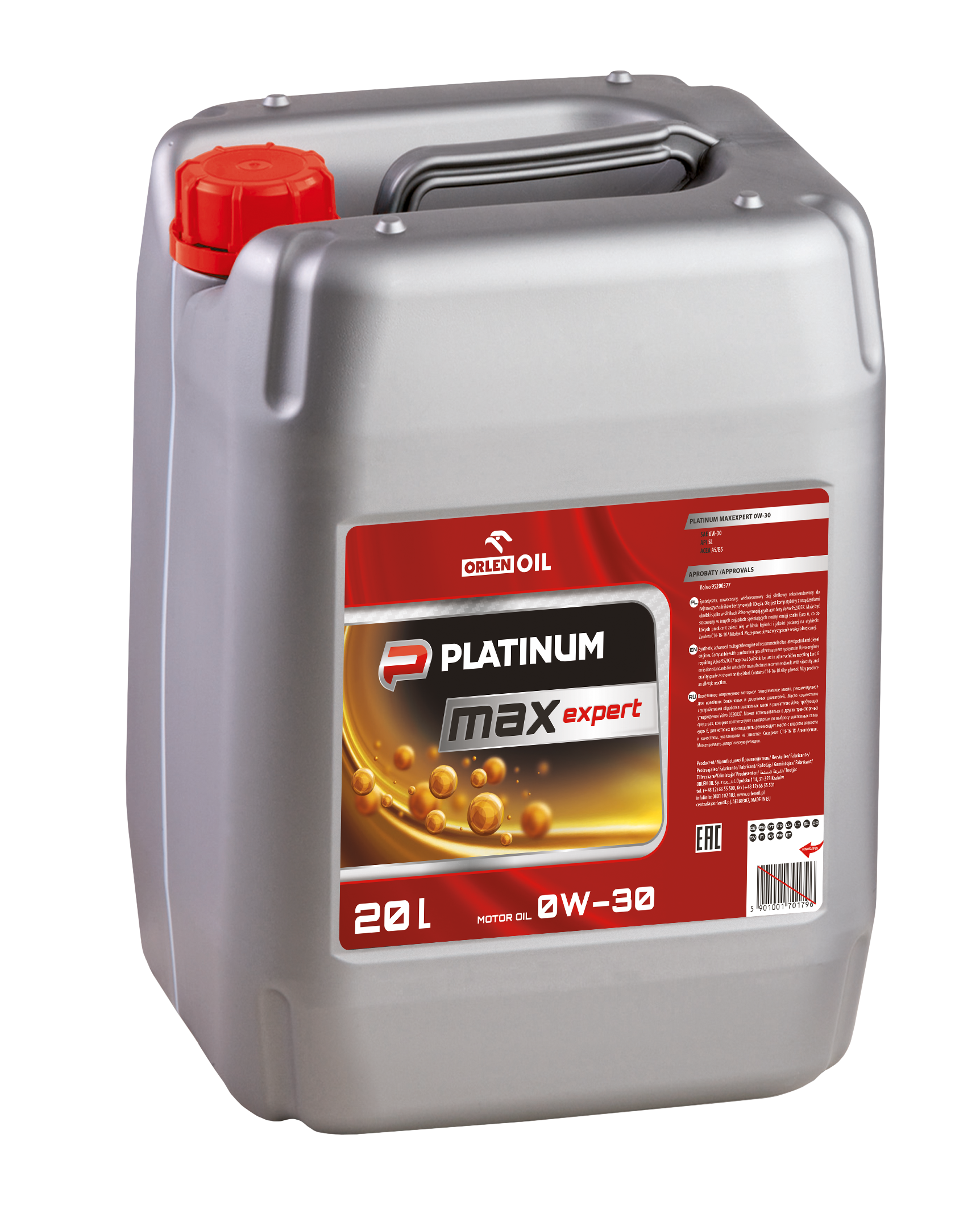 PLATINUM MAXEXPERT 0W-30 KP20L