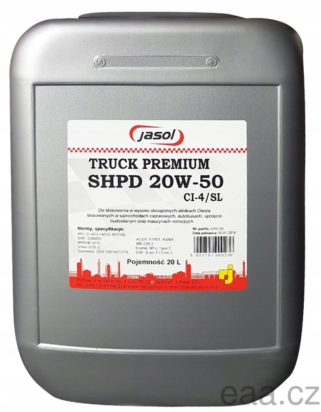 JASOL Truck Premium SHPD CI-4/SL 20W/50