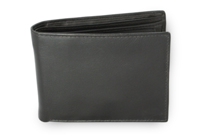 Černá pánská kožená peněženka