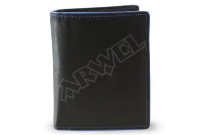 Černomodrá pánská kožená peněženka s vnitřní zápinkou