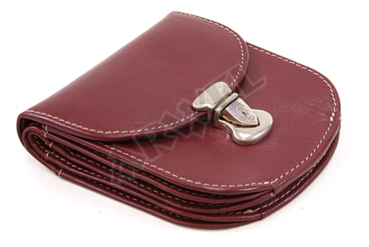 Malá dámská kožená peněženka se zámečkem