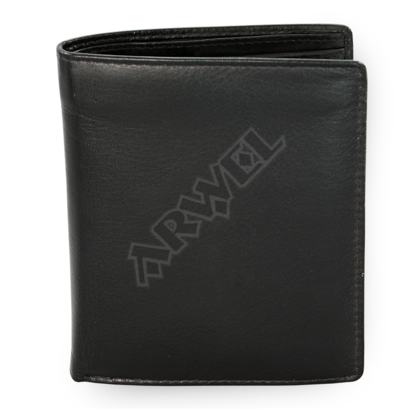 Černá pánská kožená dokladová peněženka