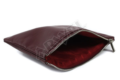 Burgundy kožená etue